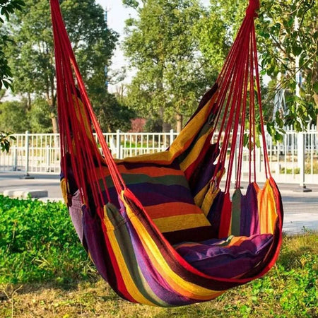 Outdoor Swing Hammock Outdoor Garden Porch Beach Camping Travel Dormitory Hanging Chair